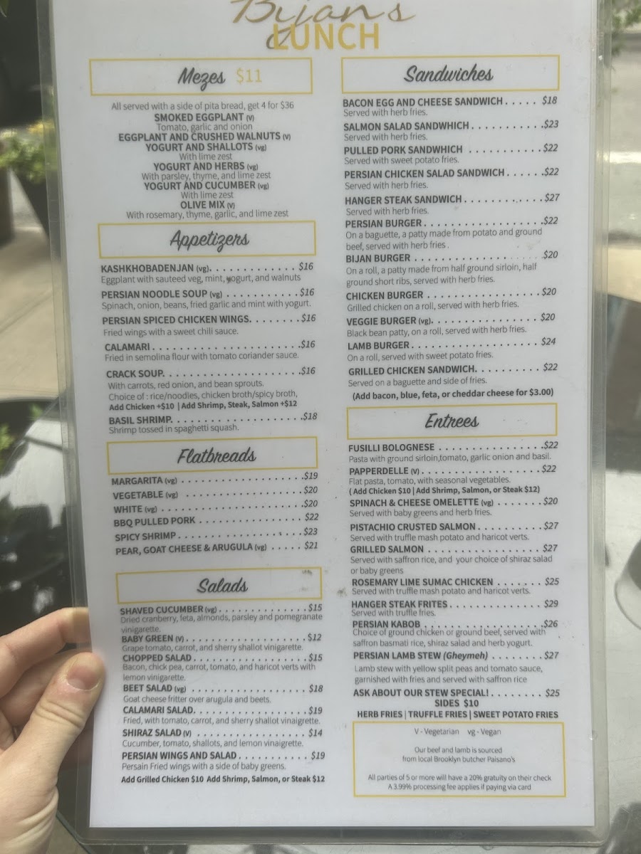 Bijan's Menu - Image 4